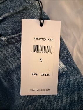 NWT 7FAM A-Pocket Flare Jeans